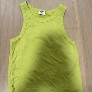 Sunday Best Lime Ribbed Tank